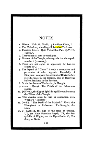 Original scan of The Book of Lies, PDF page 117