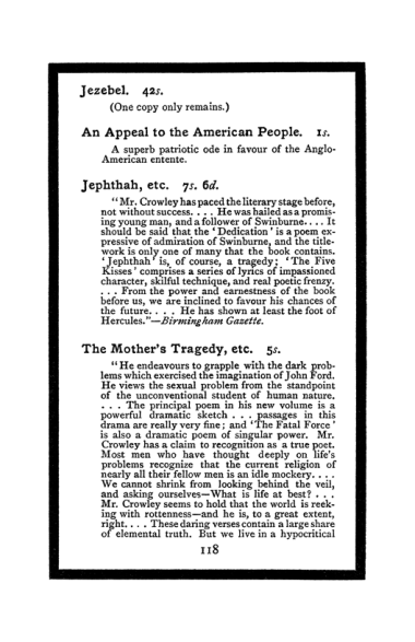 Original scan of The Book of Lies, PDF page 126