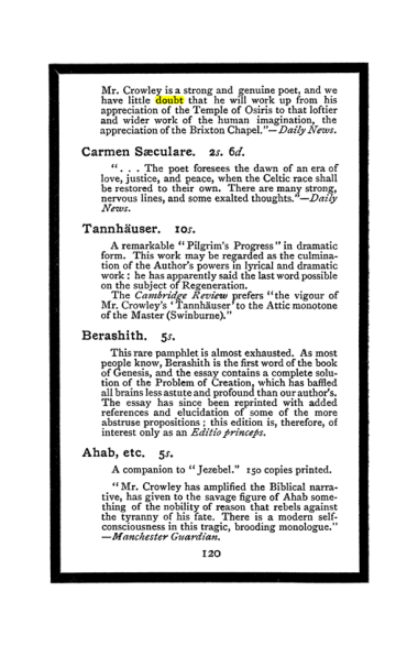 Original scan of The Book of Lies, PDF page 128
