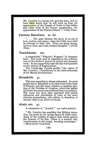 Original scan of The Book of Lies, PDF page 128
