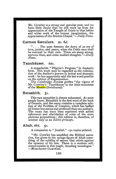Original scan of The Book of Lies, PDF page 128