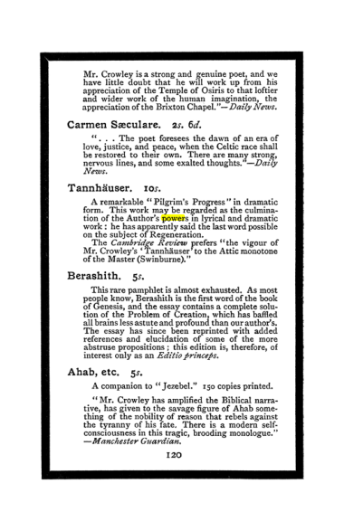 Original scan of The Book of Lies, PDF page 128