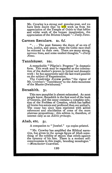 Original scan of The Book of Lies, PDF page 128