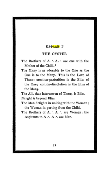 Original scan of The Book of Lies, PDF page 13
