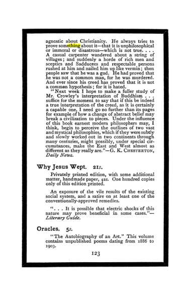 Original scan of The Book of Lies, PDF page 131