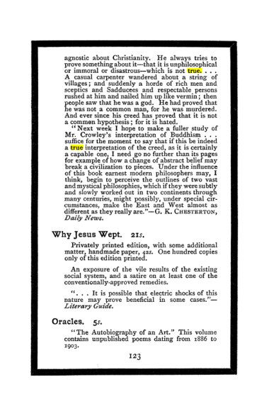 Original scan of The Book of Lies, PDF page 131
