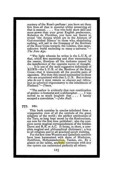 Original scan of The Book of Lies, PDF page 133