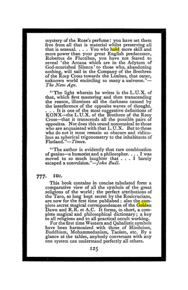 Original scan of The Book of Lies, PDF page 133