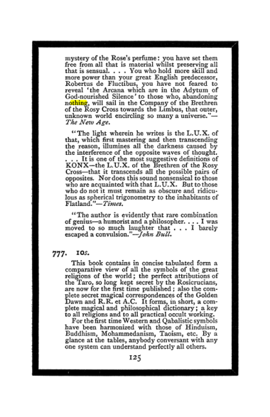 Original scan of The Book of Lies, PDF page 133
