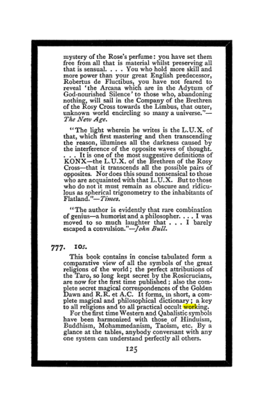 Original scan of The Book of Lies, PDF page 133