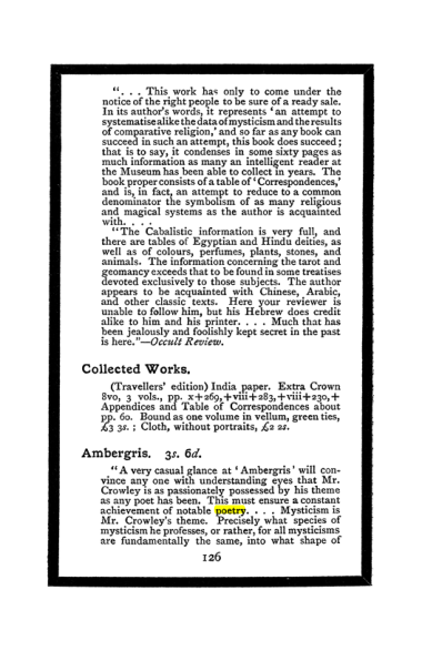 Original scan of The Book of Lies, PDF page 134