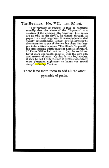 Original scan of The Book of Lies, PDF page 139