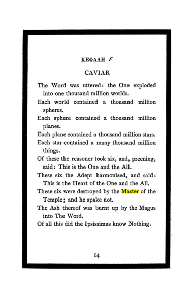 Original scan of The Book of Lies, PDF page 16