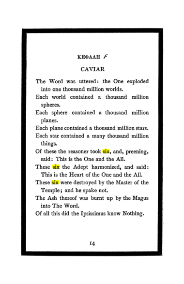 Original scan of The Book of Lies, PDF page 16