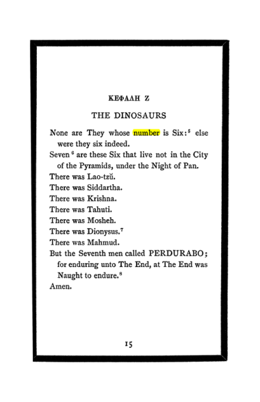 Original scan of The Book of Lies, PDF page 19