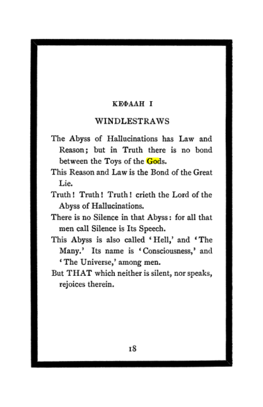 Original scan of The Book of Lies, PDF page 22