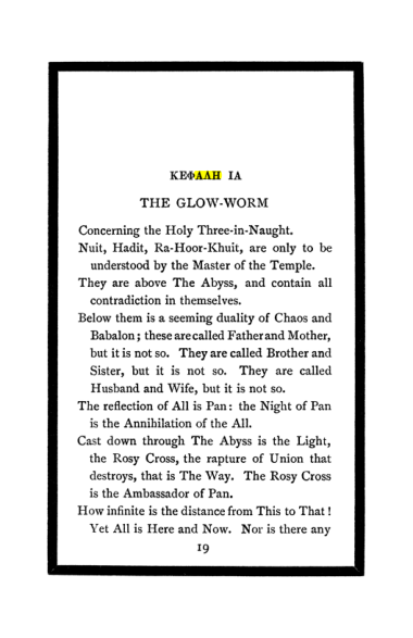 Original scan of The Book of Lies, PDF page 23
