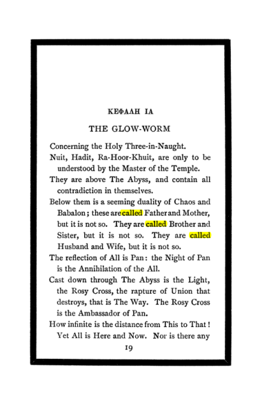 Original scan of The Book of Lies, PDF page 23