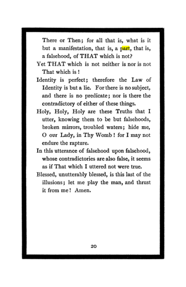 Original scan of The Book of Lies, PDF page 24