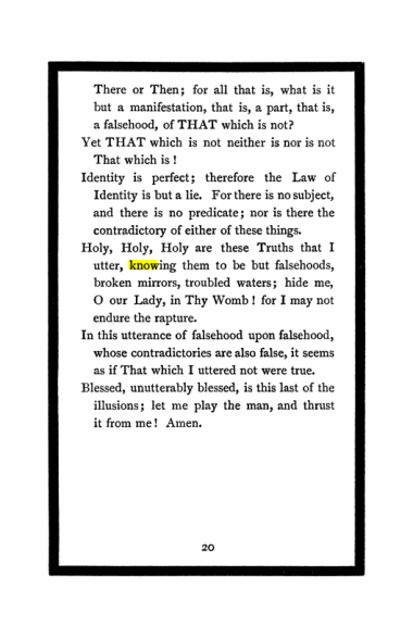 Original scan of The Book of Lies, PDF page 24