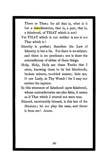 Original scan of The Book of Lies, PDF page 24