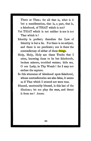Original scan of The Book of Lies, PDF page 24