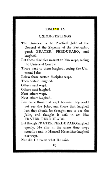 Original scan of The Book of Lies, PDF page 27