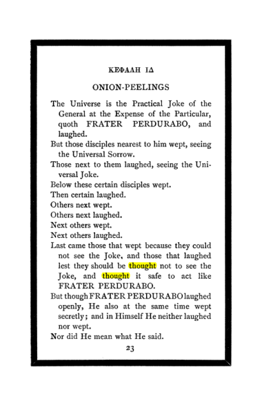 Original scan of The Book of Lies, PDF page 27