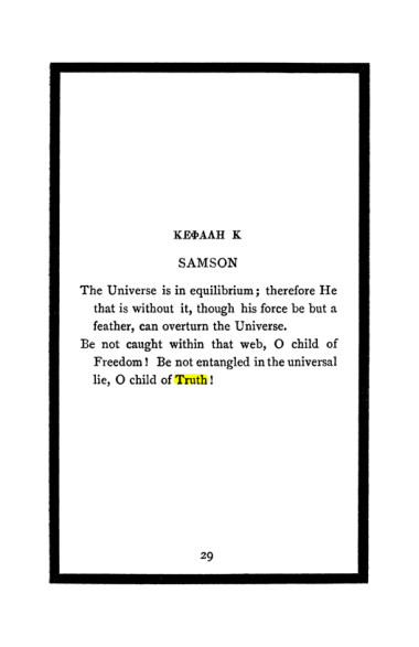 Original scan of The Book of Lies, PDF page 33