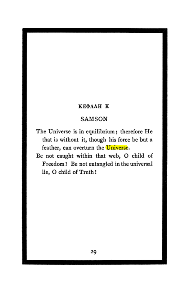 Original scan of The Book of Lies, PDF page 33