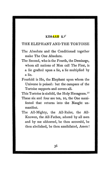 Original scan of The Book of Lies, PDF page 40