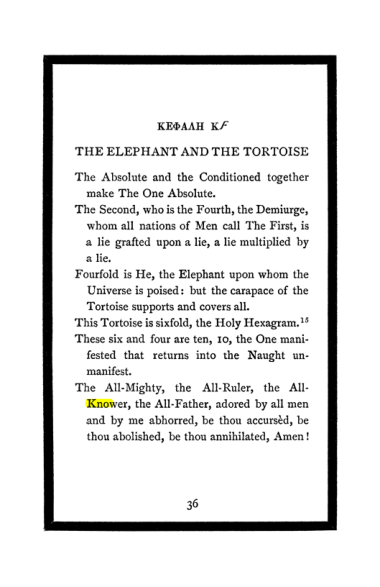 Original scan of The Book of Lies, PDF page 40