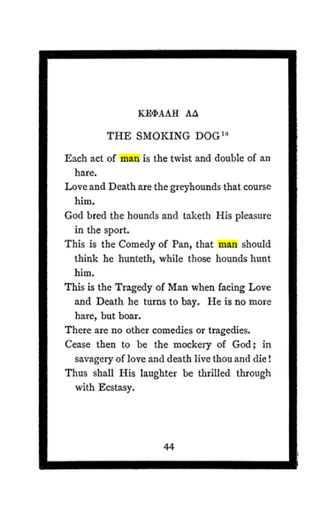 Original scan of The Book of Lies, PDF page 48