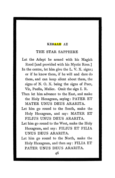 Original scan of The Book of Lies, PDF page 50