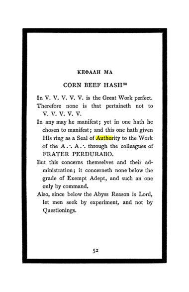 Original scan of The Book of Lies, PDF page 56