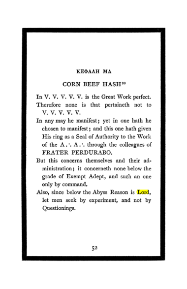 Original scan of The Book of Lies, PDF page 56
