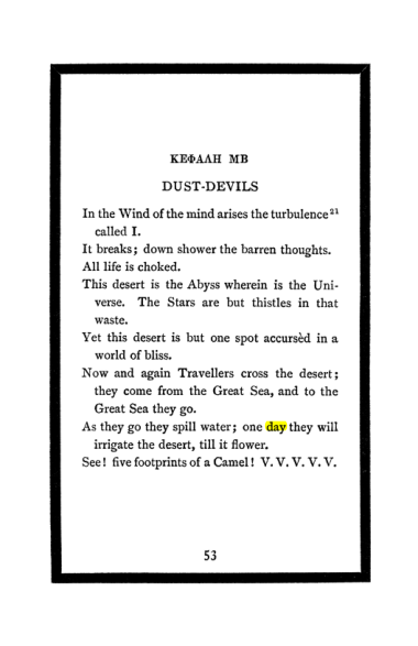 Original scan of The Book of Lies, PDF page 57
