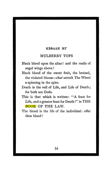 Original scan of The Book of Lies, PDF page 58