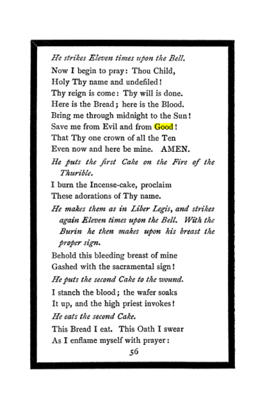 Original scan of The Book of Lies, PDF page 60