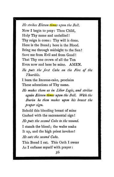 Original scan of The Book of Lies, PDF page 60