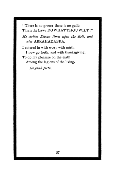Original scan of The Book of Lies, PDF page 61