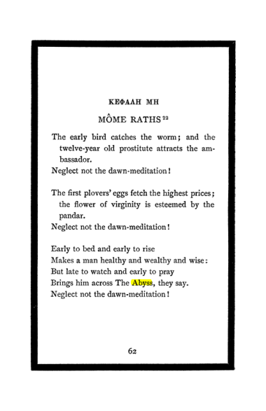Original scan of The Book of Lies, PDF page 66