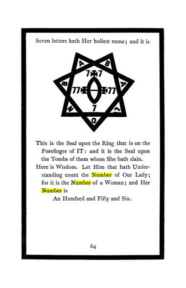 Original scan of The Book of Lies, PDF page 68