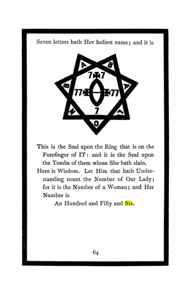 Original scan of The Book of Lies, PDF page 68