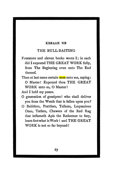 Original scan of The Book of Lies, PDF page 71