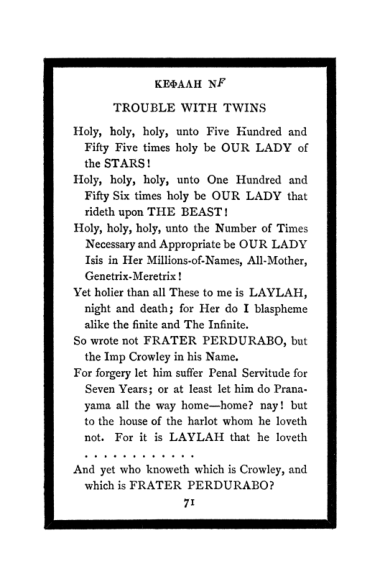 Original scan of The Book of Lies, PDF page 75