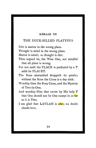 Original scan of The Book of Lies, PDF page 76