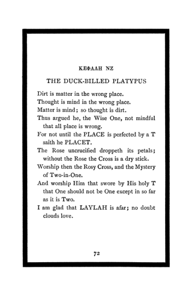 Original scan of The Book of Lies, PDF page 76