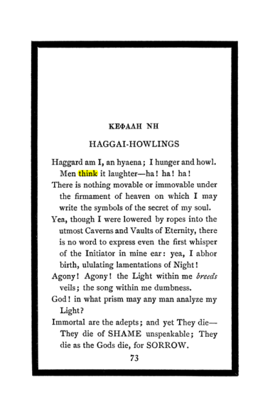 Original scan of The Book of Lies, PDF page 77