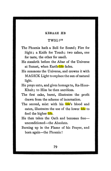 Original scan of The Book of Lies, PDF page 83